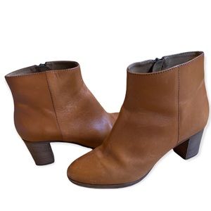J.Crew brown leather booties size: 7.5